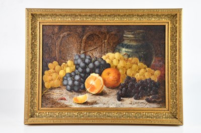 Lot 1450 - WILLIAM STARKEY; oil on canvas, still life of...