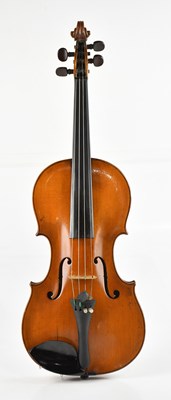 Lot 1393 - A full size violin, with 36cm two-piece back.