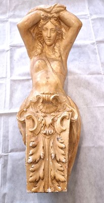 Lot 324 - A mid-20th century plaster and wood hollow...