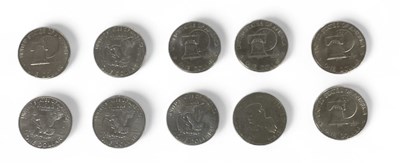 Lot 1540 - A collection of ten assorted US Liberty...