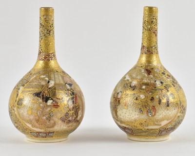 Lot 1064 - A pair of late 19th century Japanese Meiji...