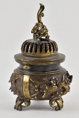 Lot 1053 - A small Chinese bronze incense burner,...