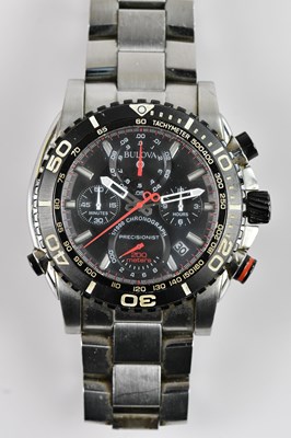 Lot 555 - BULOVA; a Precisionist quartz wristwatch, boxed.