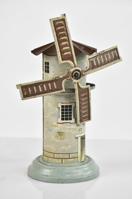 Lot 1608 - BING; a tinplate windmill, height 16cm.