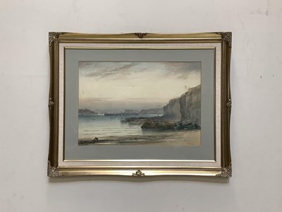 Lot 1292 - PELHAM DIXON (1859-1898), watercolour, coastal...