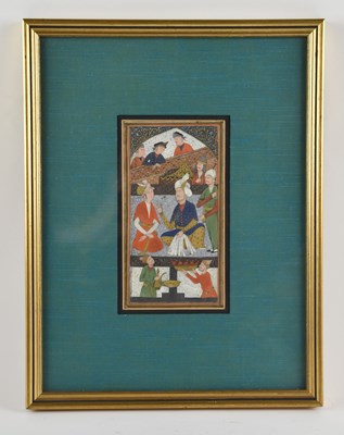 Lot 98 - An 18th/19th century Persian miniature...