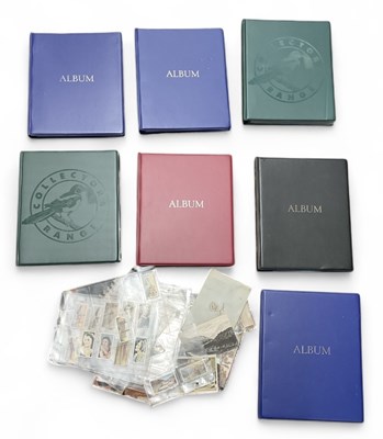 Lot 400 - Seven albums of cigarette cards and a few...