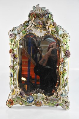 Lot 1008 - A 19th century Continental floral encrusted...