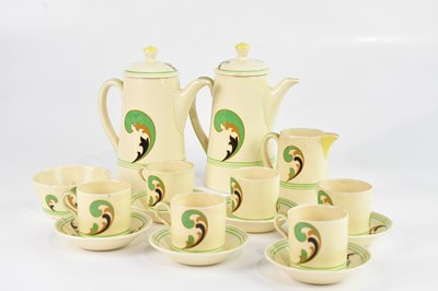 Lot 1291 - ROYAL DOULTON; a part coffee service in the...