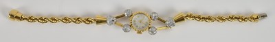 Lot 1607 - GIRARD-PERREGAUX; a stylish 18ct yellow gold...