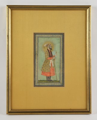 Lot 92 - 18TH/19TH CENTURY INDIAN SCHOOL; a gilt...