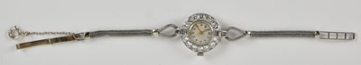 Lot 1611 - A 1920s/30s Art Deco lady's platinum and...