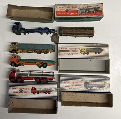 Lot 66 - DINKY; four model trucks, comprising a 504...