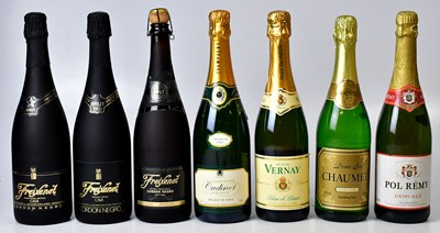 Lot 233 - Seven bottles of sparkling wine, comprising...