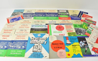 Lot 679 - A collection of football programmes from the...