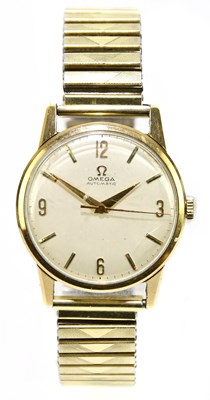 Lot 1648 - OMEGA; a gentleman's vintage 9ct yellow gold...