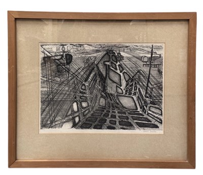 Lot 236 - RICHARD BAWDEN (1936-2024); a signed etching,...