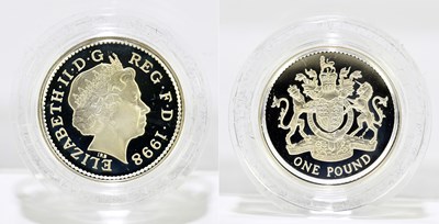 Lot 1951 - A cased 1998 United Kingdom silver proof £1...