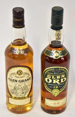 Lot 248 - A bottle of Glen Grant pure malt ten-year-old...