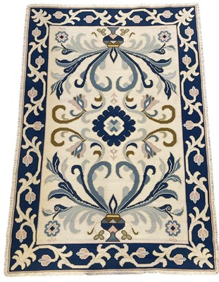Lot 79 - A modern Portuguese hand woven cream ground...