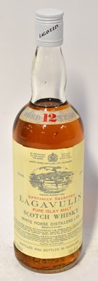 Lot 256 - LAGAVULIN; a bottle of specially selected pure...