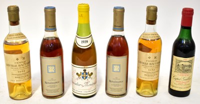 Lot 265 - Six half bottles of wine, comprising two...