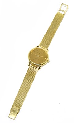Lot 1633 - GIRARD PERREGAUX; an 18ct yellow gold lady's...