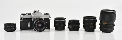 Lot 2368 - PENTAX; Sportmatic SP 35mm SLR camera with...
