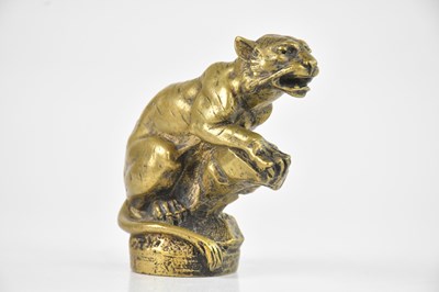 Lot 220 - A French bronze car mascot 'Prowling Tiger',...