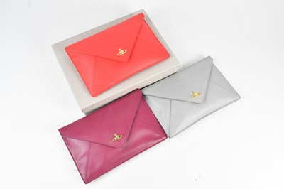Lot 65 - VIVIENNE WESTWOOD; three leather envelope...