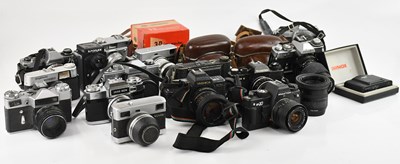 Lot 2361 - An extensive collection of cameras, to include...