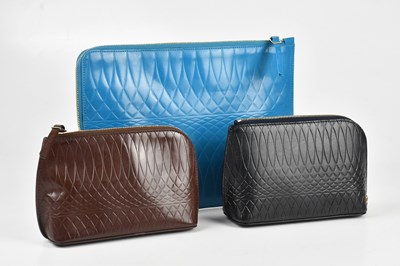 Lot 88 - PAUL SMITH; a turquoise leather No. 9 pouch...