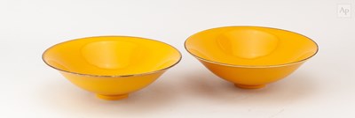 Lot 227 - GEORGE WILSON (1924-2004); a pair of porcelain...