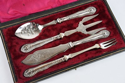 Lot 219 - CHARLES WESTWOOD & SONS; a cased set of Edward...