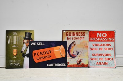 Lot 2205 - A collection of four reproduction signs...
