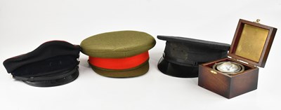 Lot 2352 - Three peak caps comprising RAF, Royal Logistic...