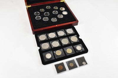 Lot 1146 - A collection of coins comprising a 1858 United...