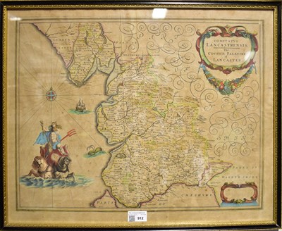 Lot 562 - WILLIAM SPEED; Comitatus Lancastrensis, hand...