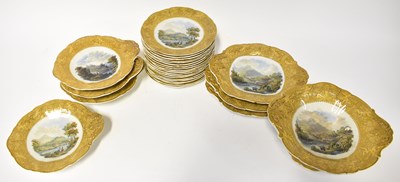 Lot 173 - A 19th century Pratt ware part dinner service,...