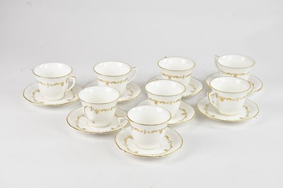 Lot 1278 - ROYAL WORCESTER; a set of eight 'Gold...