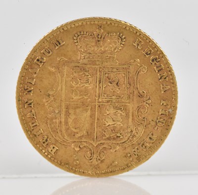 Lot 1094 - A Victorian half sovereign, 1871, young head,...