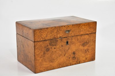 Lot 2191 - A 19th century walnut tea caddy, 14 x 23.5 x...