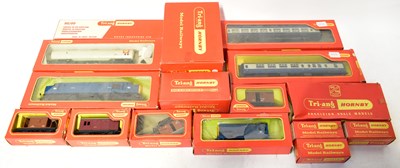 Lot 349 - TRI-ANG HORNBY; boxed OO gauge items,...