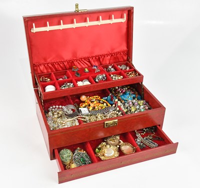 Lot 1028 - A collection of costume jewellery including...