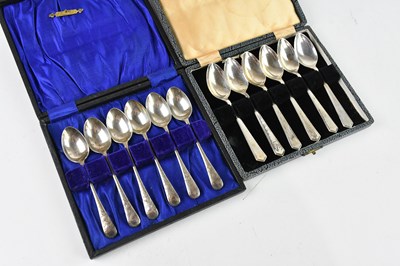 Lot 213 - AC; a set of six George VI hallmarked silver...