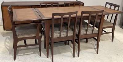 Lot 46 - YOUNGER; a mid century teak dining suite,...