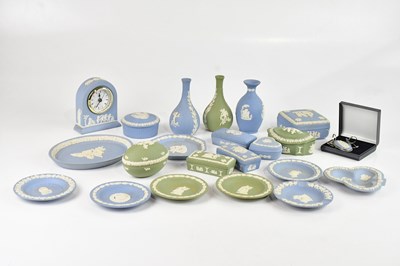 Lot 1210 - WEDGWOOD; a collection of jasperware including...