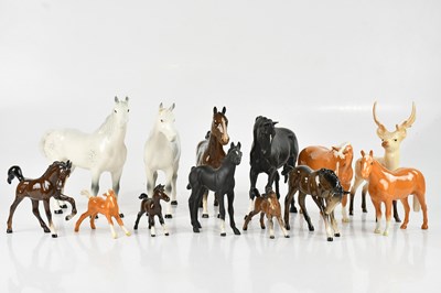 Lot 1329 - BESWICK; a collection of horses, comprising...