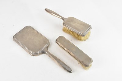 Lot 478 - A George V hallmarked silver three piece...