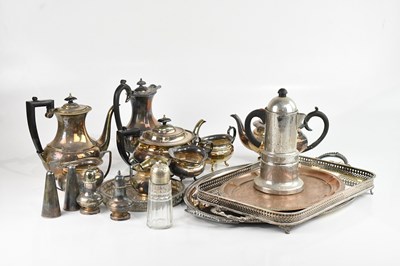 Lot 513 - A collection of assorted silver plate...